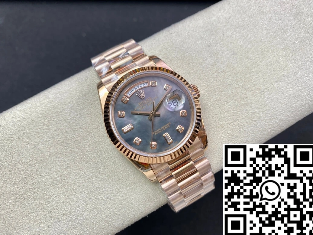 118235 Rose GM 36MM Date Factory Day Rolex Gold 0906